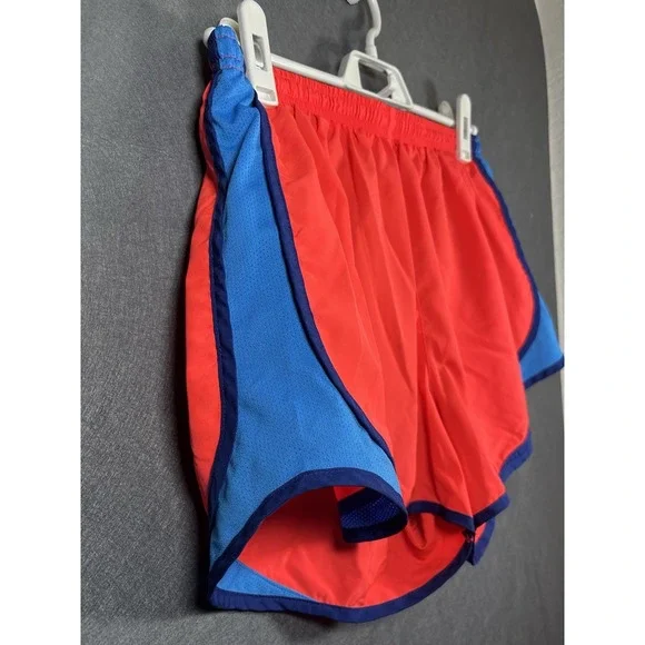 Nike Dri-Fit Men's Running Shorts Red Blue L Lightweight Breathable Athletic - Picture 3 of 16